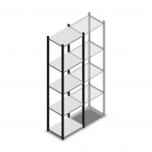 Fachbodenregal Medium Duty 2200x550x400mm (hxbxt) 5 Ebenen anthrazit Anfangsregal