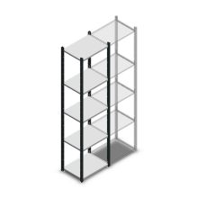 Fachbodenregal Medium Duty 2200x550x400mm (HxBxT) 5 Ebenen anthrazit Grundregal