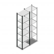 Medium Duty Fachbodenregal 2000x550x400mm (hxbxt) 6 Ebenen anthrazit Anfangsregal