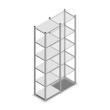 Fachbodenregal Medium Duty 2000x550x400mm (hxbxt) 6 Ebenen verzinkt Anfangsregal
