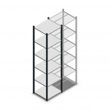 Fachbodenregal Medium Duty 2000x550x500mm (hxbxt) 6 Ebenen anthrazit Anfangsregal