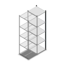 Fachbodenregal Medium Duty 2200x550x600 mm (HxBxT) 5 Ebenen anthrazit Anbauregal