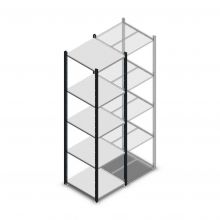 Fachbodenregal Medium Duty 2200x550x600mm (hxbxt) 5 Ebenen anthrazit Anfangsregal