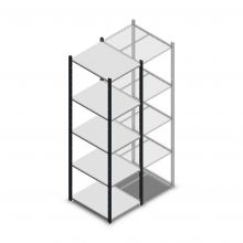 Fachbodenregal Medium Duty 2200x550x700mm (hxbxt) 5 Ebenen anthrazit Anfangsregal