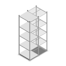 Fachbodenregal Medium Duty 2200x550x700 mm (HxBxT) 5 Ebenen verzinkt Grundregal