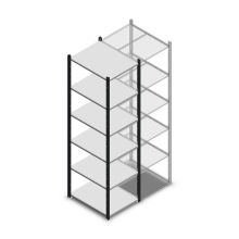Fachbodenregal Medium Duty 2200x550x700 mm (HxBxT) 6 Ebenen anthrazit Grundregal