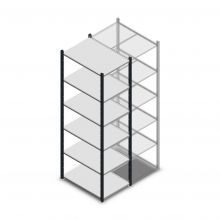 Fachbodenregal Medium Duty 2000x550x800mm (hxbxt) 6 Ebenen anthrazit Anfangsregal