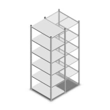 Medium Duty Fachbodenregal 2000x550x800mm (hxbxt) 6 Ebenen verzinkt Anfangsregal