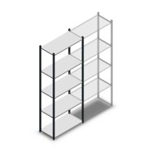 Fachbodenregal Medium Duty 2200x850x400mm (HxBxT) 5 Ebenen anthrazit Grundregal