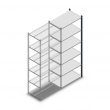 Fachbodenregal Medium Duty 2200x850x500mm (hxbxt) 6 Ebenen anthrazit Anbauregal