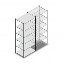 Medium Duty Fachbodenregal 2200x850x600mm (hxbxt) 6 Ebenen anthrazit Anfangsregal