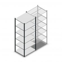 Fachbodenregal Medium Duty 2200x850x700mm (hxbxt) 6 Ebenen anthrazit Anfangsregal