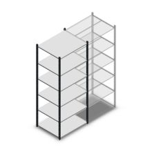 Fachbodenregal Medium Duty 2200x850x700 mm (HxBxT) 6 Ebenen anthrazit Grundregal