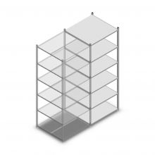 Fachbodenregal Medium Duty 2000x850x800mm (hxbxt) 6 Ebenen verzinkt Anbauregal