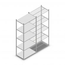 Fachbodenregal Medium Duty 2500x1000x600mm (hxbxt) 5 Ebenen verzinkt Anfangsregal