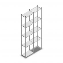 Fachbodenregal Medium Duty 2500x550x300mm (hxbxt) 5 Ebenen verzinkt Anfangsregal