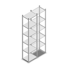 Fachbodenregal Medium Duty 3000x550x400 mm (HxBxT) 6 Ebenen verzinkt Grundregal