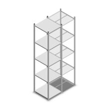 Fachbodenregal Medium Duty 2500x550x600 mm (HxBxT) 5 Ebenen verzinkt Grundregal