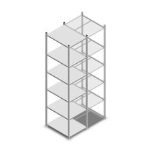 Fachbodenregal Medium Duty 3000x550x700 mm (HxBxT) 7 Ebenen verzinkt Grundregal