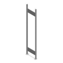 Heavy Duty Fachbodenregal Rahmen 2000x400 mm verzinkt