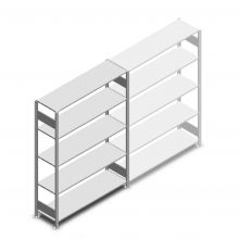 Fachbodenregal Heavy Duty 2000x1300x400 mm (hxbxt) 5 Ebenen 150 kg Anfangsregal