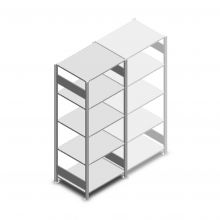 Fachbodenregal Heavy Duty 2000x750x600 mm (hxbxt) 5 Ebenen 150 kg Anfangsregal