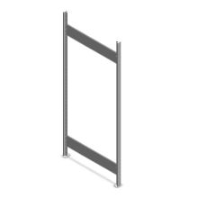 Fachbodenregal Heavy Duty Rahmen 2000x800 mm verzinkt