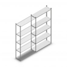 Fachbodenregal Light Duty 2000x1000x300 mm (hxbxt) 5 Ebenen Anbauregal