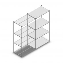 Fachbodenregal Light Duty 2000x1000x600 mm (hxbxt) 4 Ebenen Anbauregal