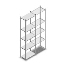 Fachbodenregal Light Duty 2000x550x300 mm (HxBxT) 5 Ebenen Grundregal