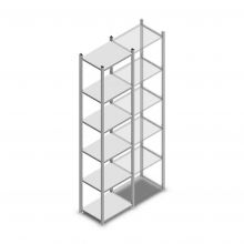 Fachbodenregal Light Duty 2500x550x400 mm (hxbxt) 6 Ebenen Anfangsregal