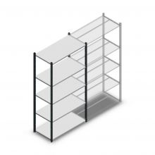 Fachbodenregal Medium Duty 2000x1000x500 mm (hxbxt) 5 Ebenen anthrazit Anfangsregal