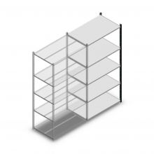 Fachbodenregal Medium Duty 2000x1000x600 mm (hxbxt) 5 Ebenen anthrazit Anbauregal