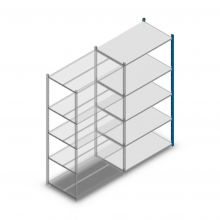 Fachbodenregal Medium Duty 2000x1000x600 mm (hxbxt) 5 Ebenen blau Anbauregal