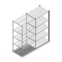 Fachbodenregal Medium Duty 2000x1000x700 mm (HxBxT) 5 Ebenen anthrazit Anbauregal