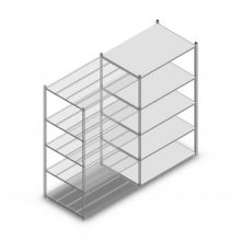 Fachbodenregal Medium Duty 2000x1150x800 mm (hxbxt) 5 Ebenen verzinkt Anbauregal