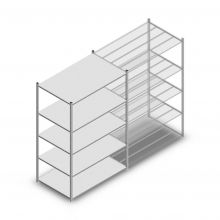 Fachbodenregal Medium Duty 2000x1300x800 mm (hxbxt) 5 Ebenen verzinkt Anfangsregal