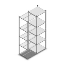 Fachbodenregal Medium Duty 2000x550x500 mm (HxBxT) 5 Ebenen verzinkt Anbauregal