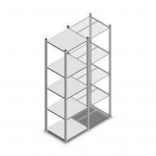 Fachbodenregal Medium Duty 2000x550x500 mm (hxbxt) 5 Ebenen verzinkt Anfangsregal