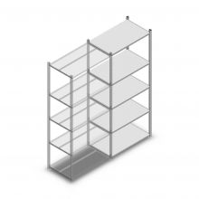 Fachbodenregal Medium Duty 2000x850x500 mm (hxbxt) 5 Ebenen verzinkt Anbauregal