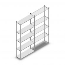 Fachbodenregal Medium Duty 2200x1000x300 mm (hxbxt) 5 Ebenen verzinkt Anfangsregal