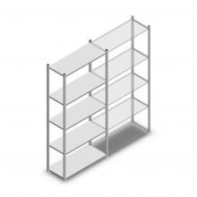 Fachbodenregal Medium Duty 2200x1000x400 mm (hxbxt) 5 Ebenen verzinkt Anfangsregal