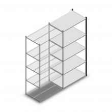 Fachbodenregal Medium Duty 2200x1000x600 mm (hxbxt) 5 Ebenen anthrazit Anbauregal 