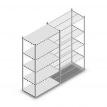 Fachbodenregal Medium Duty 2200x1150x600 mm (hxbxt) 5 Ebenen verzinkt Anfangsregal