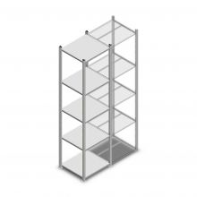 Fachbodenregal Medium Duty 2200x550x500 mm (hxbxt) 5 Ebenen verzinkt Anfangsregal