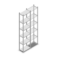 Fachbodenregal Medium Duty 2500x550x300 mm (HxBxT) 6 Ebenen verzinkt Grundregal