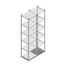 Fachbodenregal Medium Duty 2500x550x500 mm (HxBxT) 6 Ebenen verzinkt Grundregal