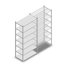 Fachbodenregal Medium Duty 3000x1150x600 mm (HxBxT) 7 Ebenen verzinkt Grundregal
