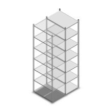 Fachbodenregal Medium Duty 3000x550x800 mm (HxBxT) 7 Ebenen verzinkt Anbauregal