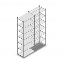 Fachbodenregal Medium Duty 3000x850x500 mm (hxbxt) 7 Ebenen verzinkt Anfangsregal